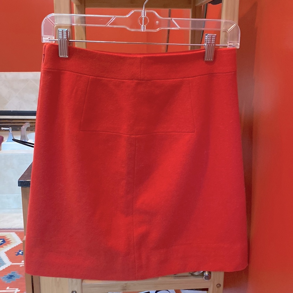 J Crew Red mini skirt A line